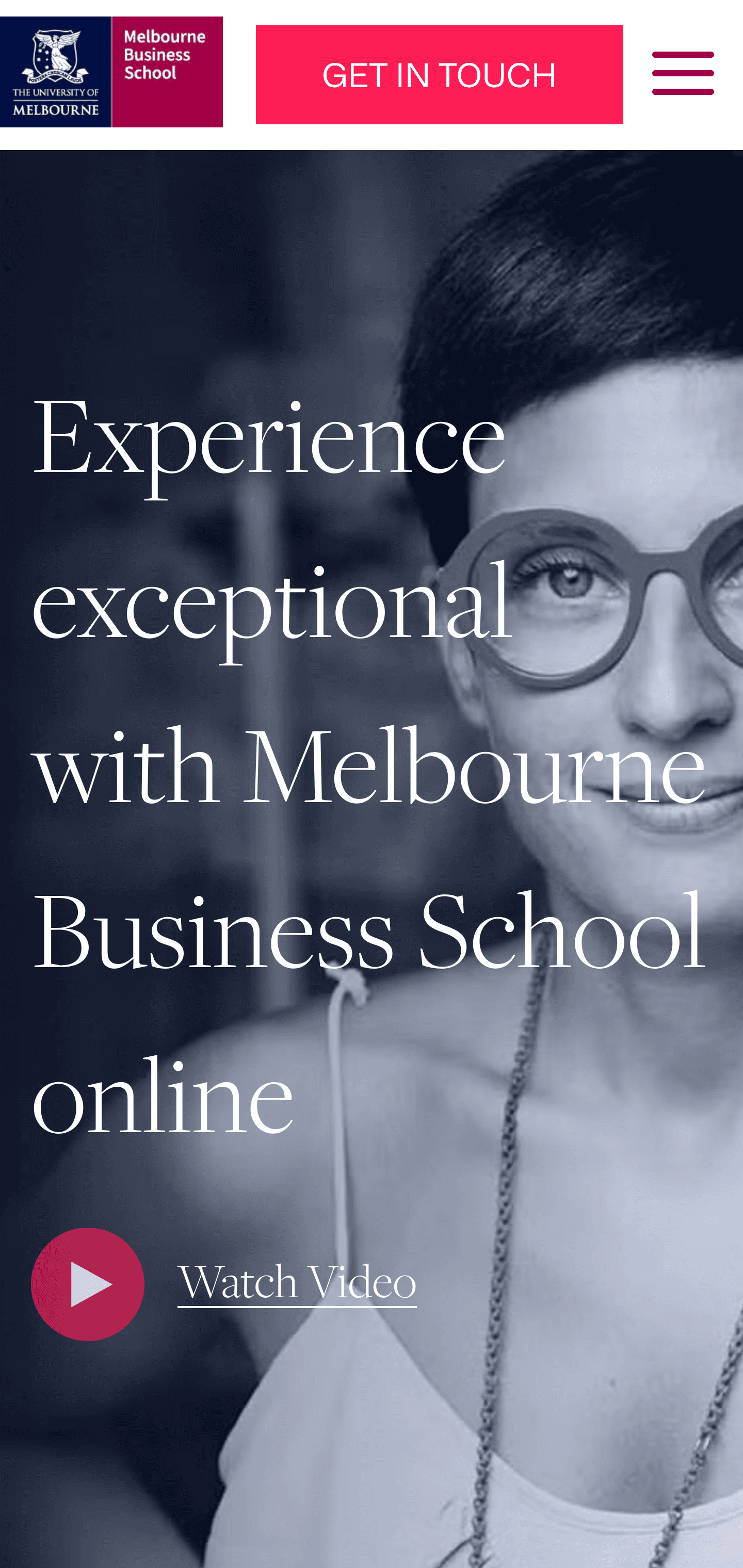Melbourne Business School screenshot
