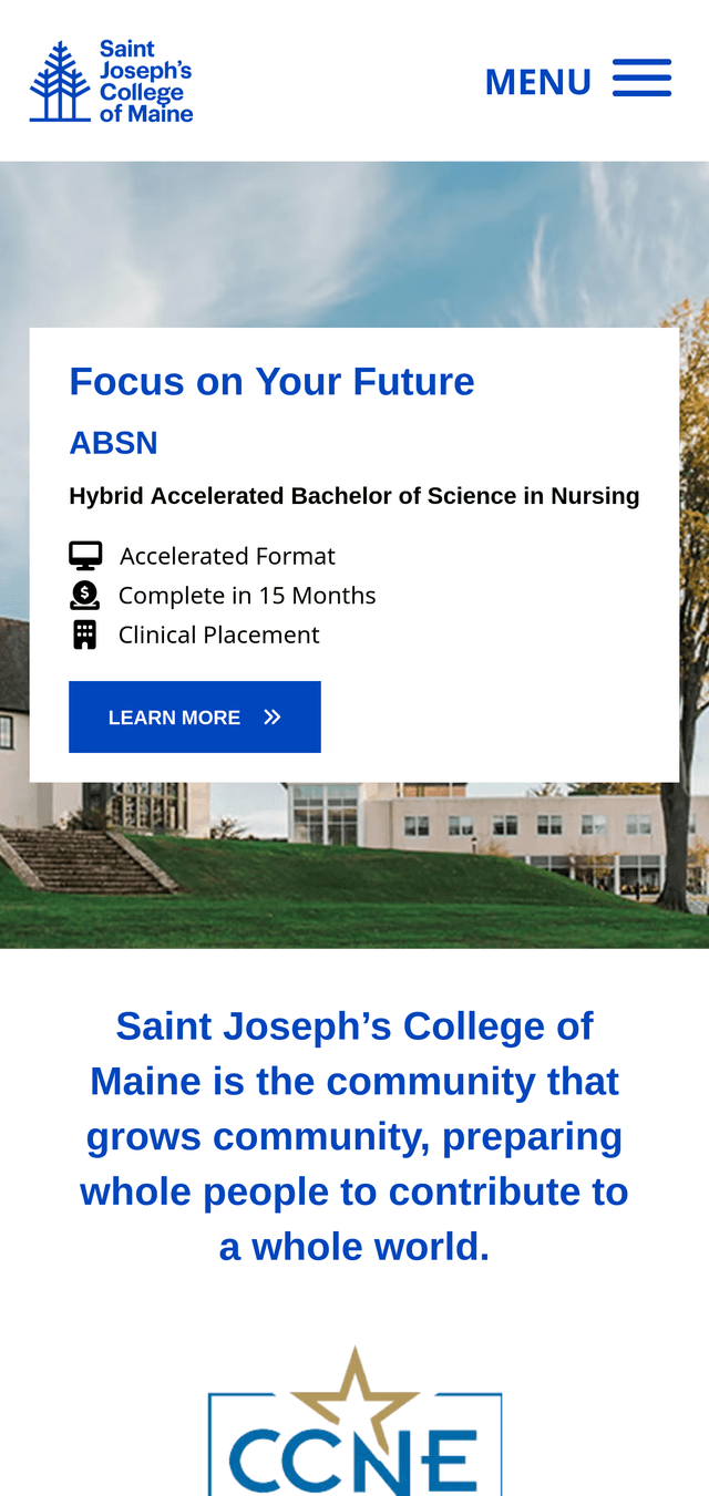 Saint Joseph's College of Maine screenshot